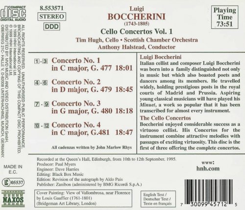 Tim Hugh - Boccherini: Cello Concertos, Vol. 1 (1999)