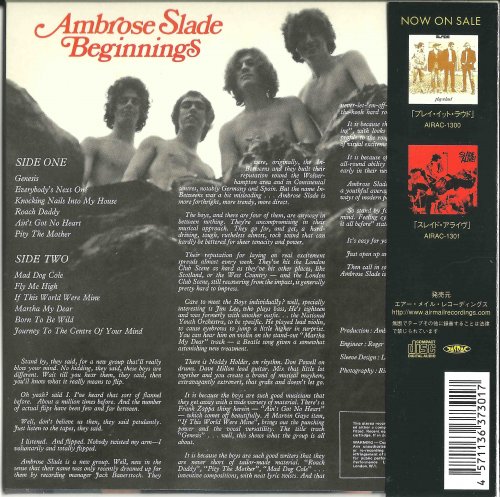 Ambrose Slade - Beginnings (1969/2006) CD-Rip