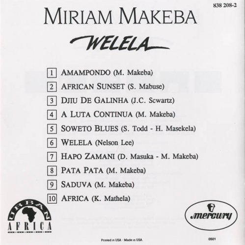 Miriam Makeba - Welela (1989) Lossless