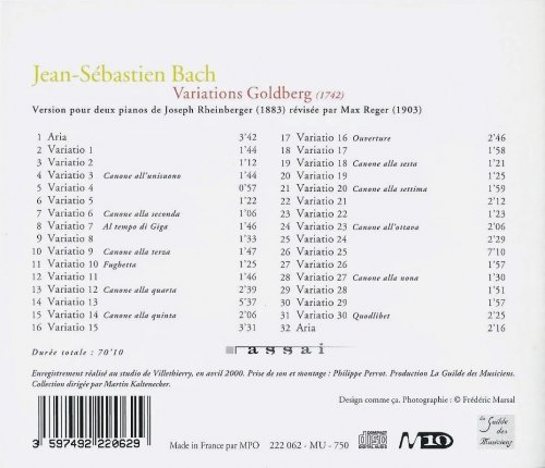 Gérard Gallour, Stephen Paulello - J.S. Bach: Goldberg Variations for two Pianos (2000)