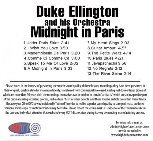 Duke Ellington and his Orchestra - Midnight in Paris (1962/2015) Hi-Res
