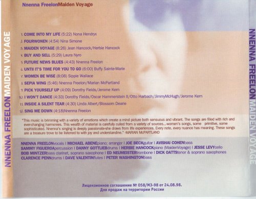 Nnenna Freelon - Maiden Voyage (1998) CD-Rip