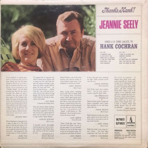 Jeannie Seely - Thanks, Hank! (1967)