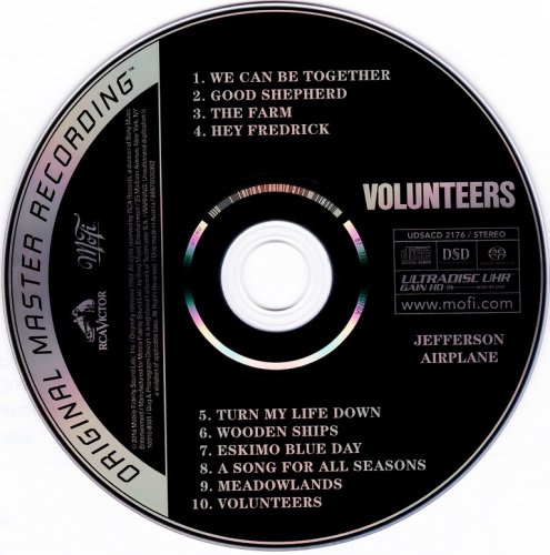 Jefferson Airplane - Volunteers (1969) {2016, UDSACD} CD-Layer