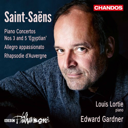 Louis Lortie, BBC Philharmonic Orchestra & Edward Gardner - Saint-Saëns: Piano Concertos Nos. 3, 5 & Other Works (2020) [Hi-Res]
