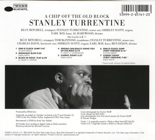 Stanley Turrentine - A Chip Off The Old Block (1963/2009) CD-Rip