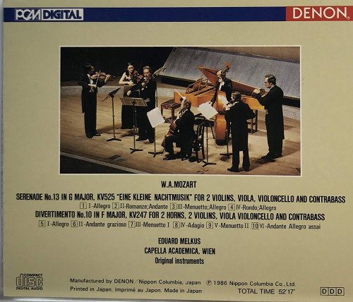 Eduard Melkus - Mozart: Eine Kleine Nachtmusik (1985)