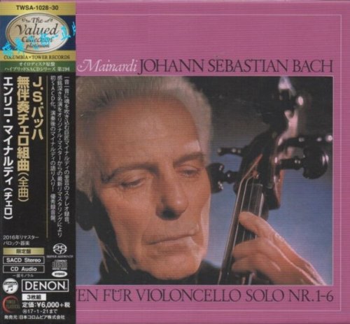 Enrico Mainardi - J.S. Bach: 6 Cello Suites (1963) [2016 SACD The Valued Collection Platinum]