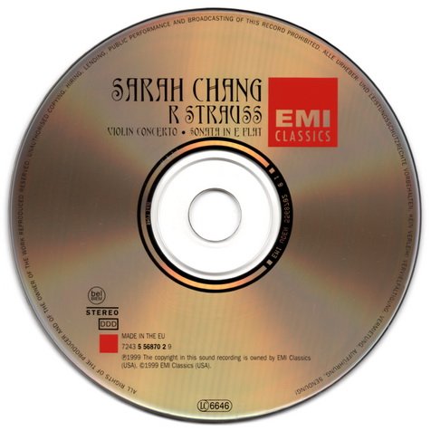 Sarah Chang, Wolfgang Sawallisch - Strauss: Violin Concerto (2000)