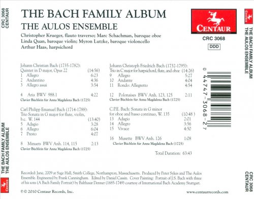 Aulos Ensemble, Arthur Haas - The Bach Family Album (2010)