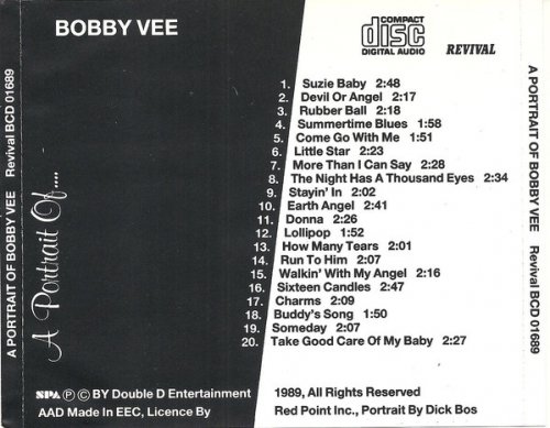 Bobby Vee - A Portrait Of Bobby Vee (1989)