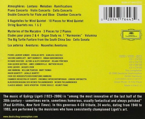 Gyorgy Ligeti - Clear or Cloudy: Complete Recordings on Deutsche Grammophon (Box Set 4CD) (2006)