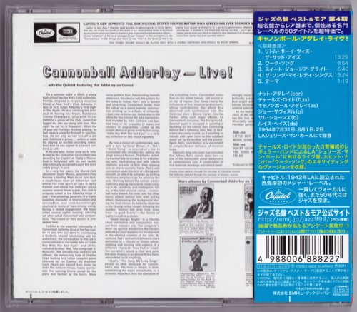 Cannonball Adderley - Live! (1964) [2011 Jazz名盤 999 Best & More] CD-Rip