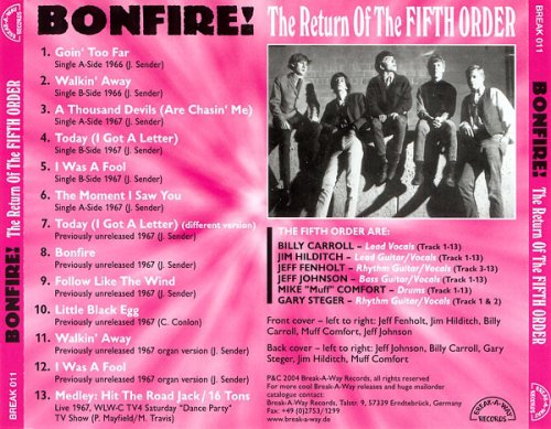 Fifth Order - Bonfire! The Return Of The Fifth Order (1964-68/2004)