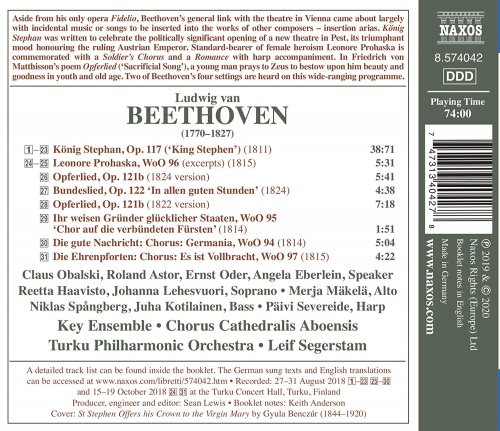 Turku Philharmonic Orchestra & Leif Segerstam - Beethoven: König Stephan & Other Choral Works (2020) [Hi-Res]