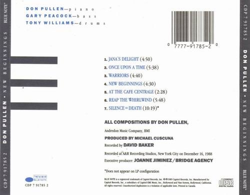 Don Pullen - New Beginnings (1989) CD Rip
