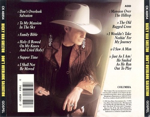 Ricky Van Shelton - Don't Overlook Salvation (1992)