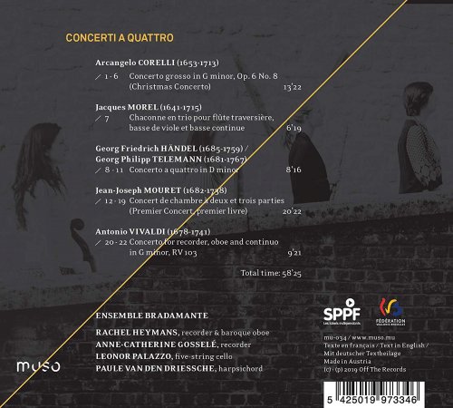 Ensemble Bradamante - Concerti a quattro (2020) [Hi-Res]