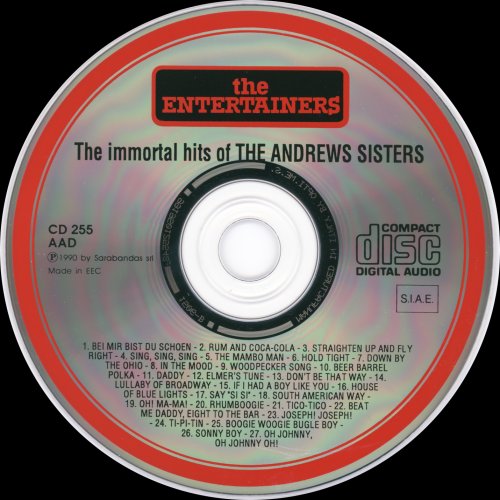 The Andrews Sisters - The Immortal Hits Of... (1990)