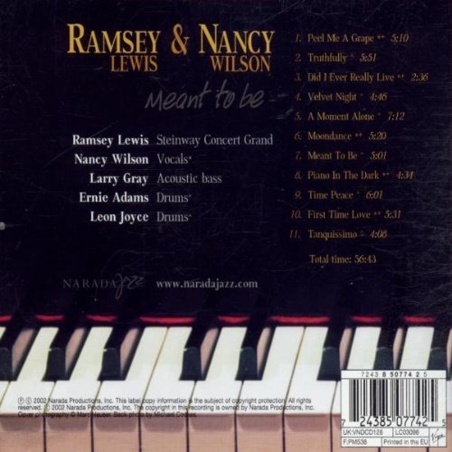 Ramsey Lewis & Nancy Wilson - Meant To Be (2002) CD Rip
