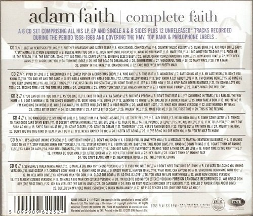 Adam Faith - Complete Faith (His HMV, Top Rank & Parlophone Recordings 1958-1968) (2011)