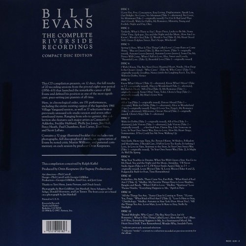 Bill Evans - The Complete Riverside Recordings (Box Set 12 CD) (1987)