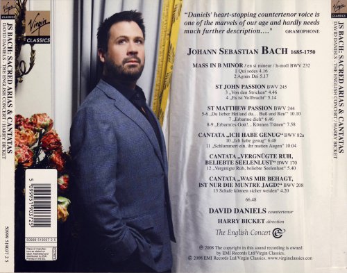 David Daniels, Harry Bicket, The English Concert - Bach: Sacred Arias & Cantatas (2008)