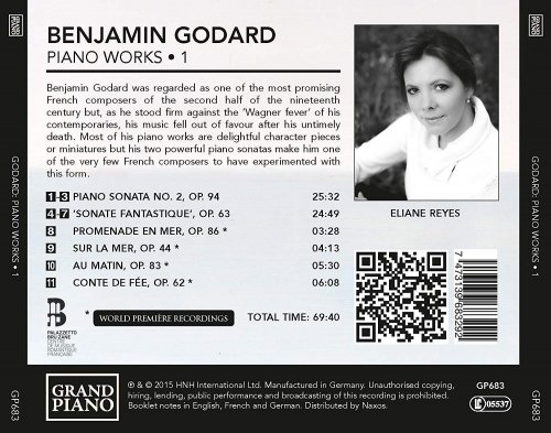 Eliane Reyes - Benjamin Godard: Piano Works, Vol. 1-2 (2015-2016) [Hi-Res]