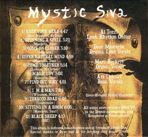 Mystic Siva - Under The Influence (Reissue) (1969-70/2003)