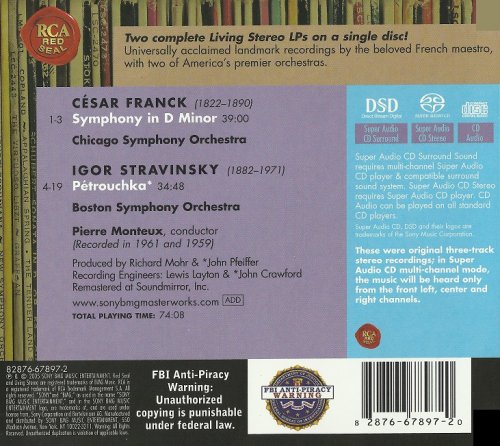 Pierre Monteux - Franck: Symphony in D Minor, Stravinsky: Petrouchka (1959-61) [2004 SACD]