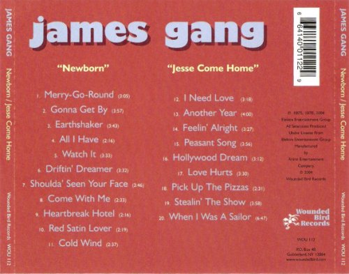 James Gang - Newborn / Jesse Come Home (Reissue) (1975-76/2004)