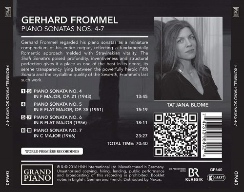 Tatjana Blome - Frommel: Piano Sonatas Nos. 4-7 (2016) [Hi-Res]