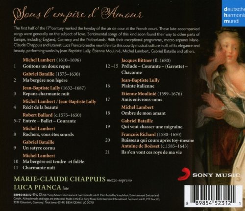 Marie-Claude Chappuis - Sous l'Empire d'Amour - French Songs for Mezzo-Soprano and Lute (2017) [Hi-Res]