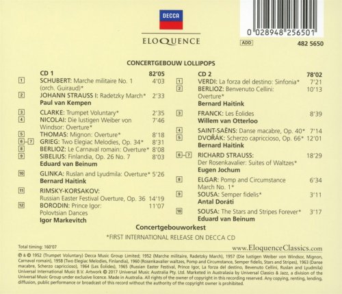 Various Artists & Royal Concertgebouw Orchestra - Concertgebouw Lollipops (2017)