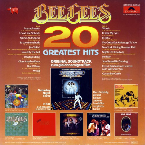 Bee Gees - 20 Greatest Hits (1978) LP