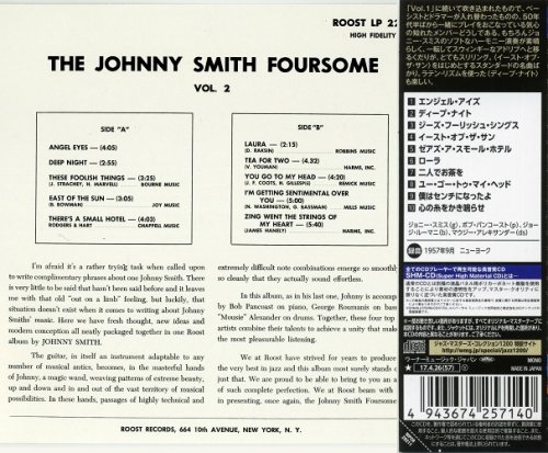 Johnny Smith - The Johnny Smith Foursome Vol. 2 (1957) [2017 SHM-CD Jazz Masters Collection 1200] CD-Rip