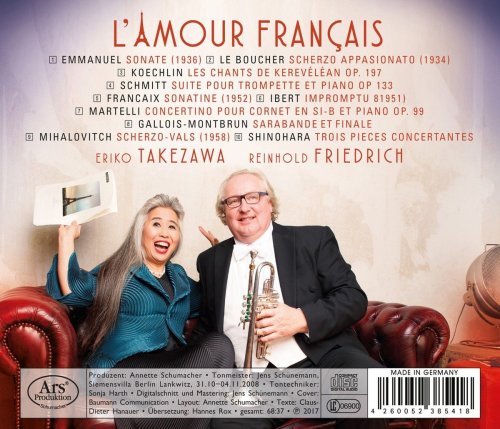 Eriko Takezawa & Reinhold Friedrich - L'amour française (2017)