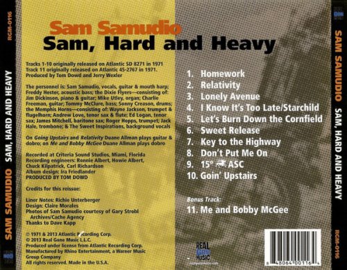 Sam Samudio - Sam Hard And Heavy (Reissue) (1971/2013)