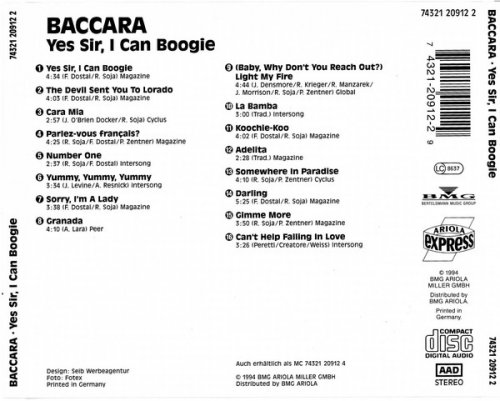 Baccara - Yes Sir I Can Boogie (1994)
