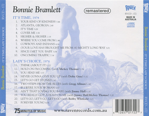 Bonnie Bramlett - It's Time / Lady's Choice (Reissue) (1974-76/2004) Lossless