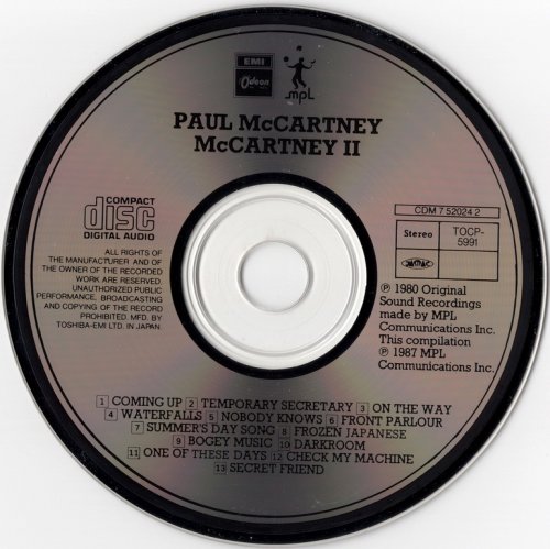 Paul McCartney - McCartney II (1980) {1990, Japanese Reissue}