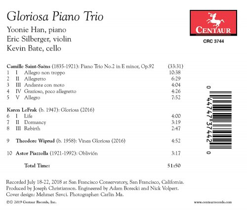 Gloriosa Piano Trio - Gloriosa Piano Trio (2019) [Hi-Res]