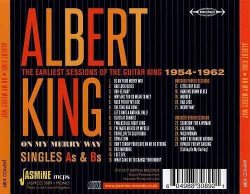 Albert King - On My Merry Way Singles As & Bs: Earliest Sessions (2017) CDRip