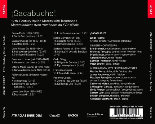 Sacabuche & Linda Pearse - 17th-Century Italian Motets (2015) [Hi-Res]