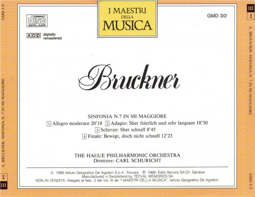 Carl Schuricht - Bruckner: Symphony  No. 7 (1989)