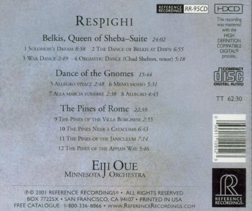 Eiji Oue - Respighi: Belkis, Queen of Sheba; Dance of the Gnomes; The Pines of Rome (2001)