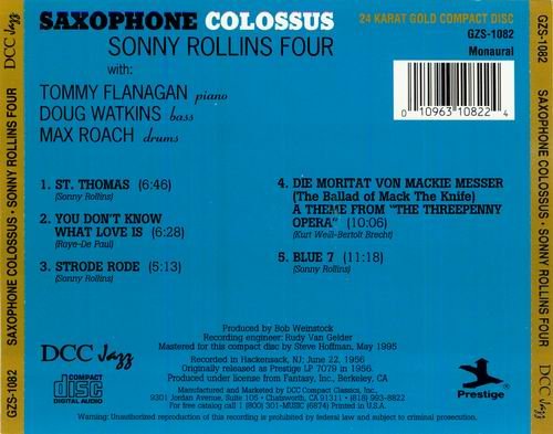Sonny Rollins - Saxophone Colossus (1956) 320 kbps+CD Rip