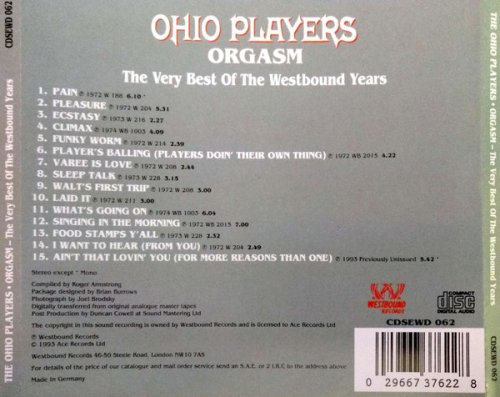 Ohio Players - Orgasm (The Very Best of the Westbound Years) (1993)