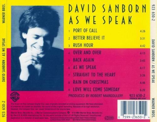 David Sanborn - As We Speak (1982)