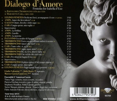 Ensemble L'Amorosa Caccia & Fabio Antonio Falcone - Tromboncino & Cara: Dialogo d'Amore, Frottolas for Isabella d'Este (2020) [Hi-Res]